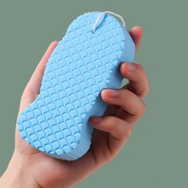 Guojiang Sponge Bath Body Shower Sponge Soft Bath Sponge Dead Skin Remover Body Cleansing Tool Super Soft Bath Sponge Exfoliator Dead Skin Remove Body Scrubber, White