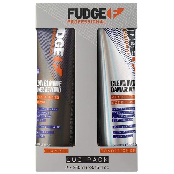 Duo Sets by Fudge Clean Blonde Damage Rewind Violet-Toning Shampoo