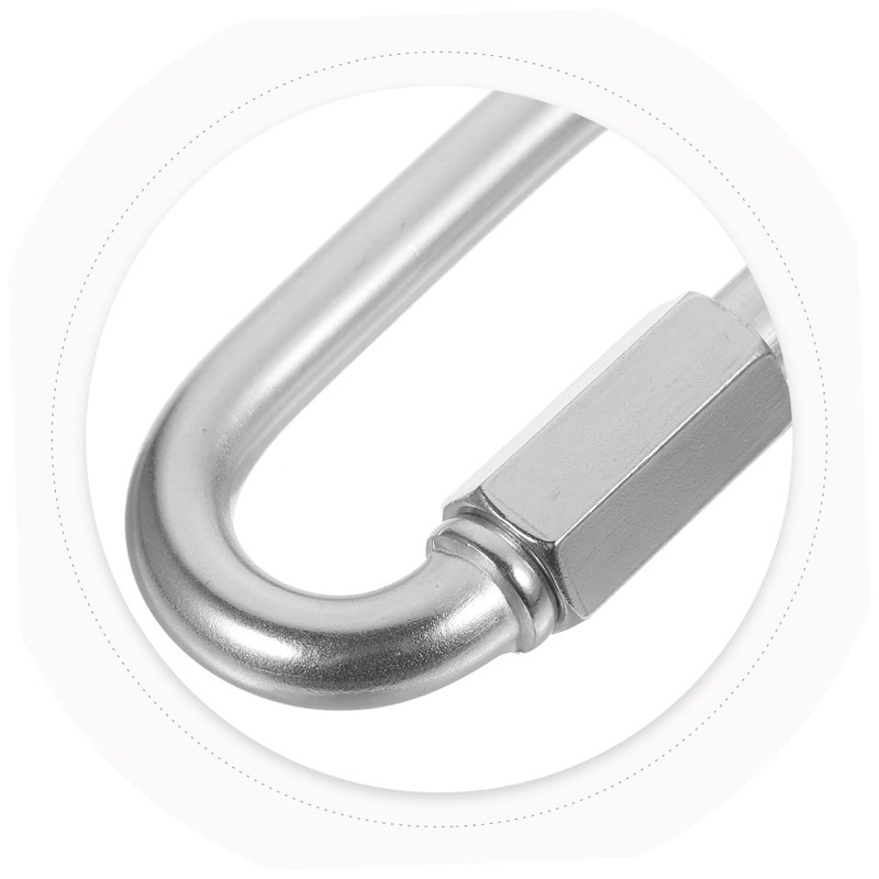 LIFKOME Locking Carabiner Clip Stainless Steel Small Chain Link Connector