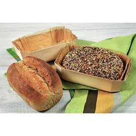 Wood Dish With Baking Parchment Inserts