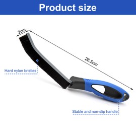 ZMDMAH Pack of 2 Grout Brush, Cleaning Brush for Bathroom and Kitchen, Grout Cleaning Brush, Split Cleaning Brush, Tile Floors with Hard Bristles