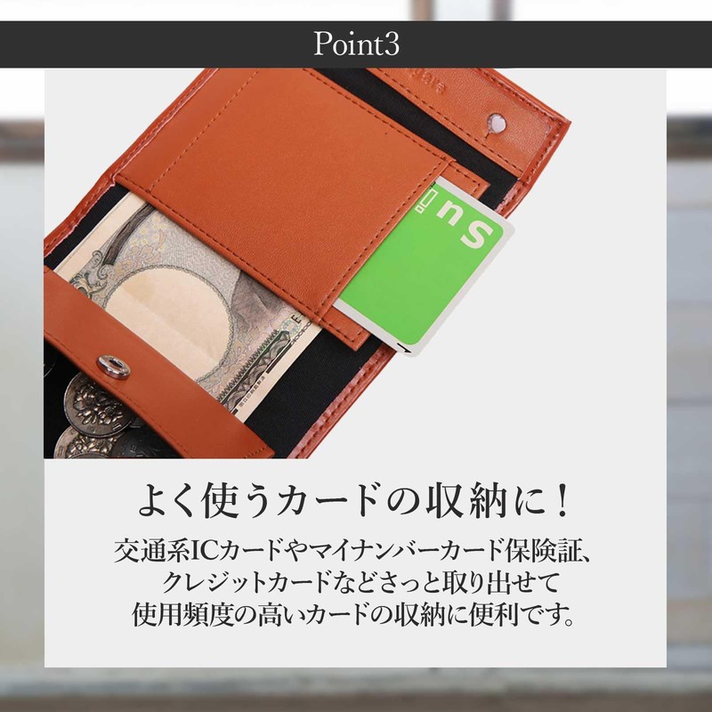 Legare Trifold Wallet with Coin Purse, Genuine Leather, Men's, Women's,