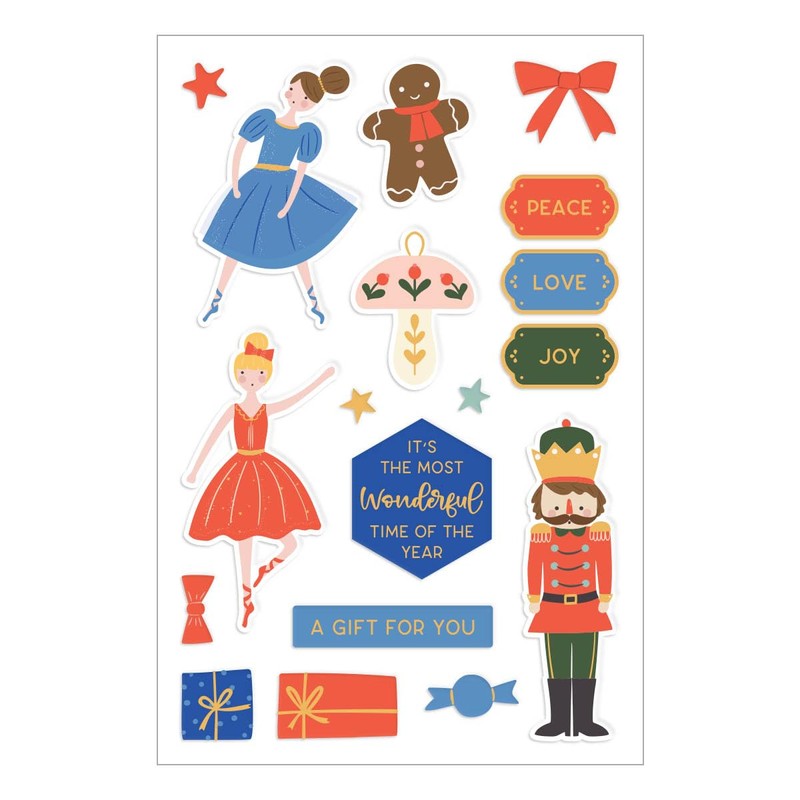 Spellbinders Nutcracker Ballet Chipboard Stickers from The Nutcracker Sweet Collection