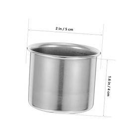 CHILDWEET Liquid Measuring Cup Measuring Cups Weighing Dishes Jewelry Weighing Tray Kitchen Gadgets for Cooking Mini Scale Tray Reusable Drinking Cup Frothing Cup Stainless Steel Silver