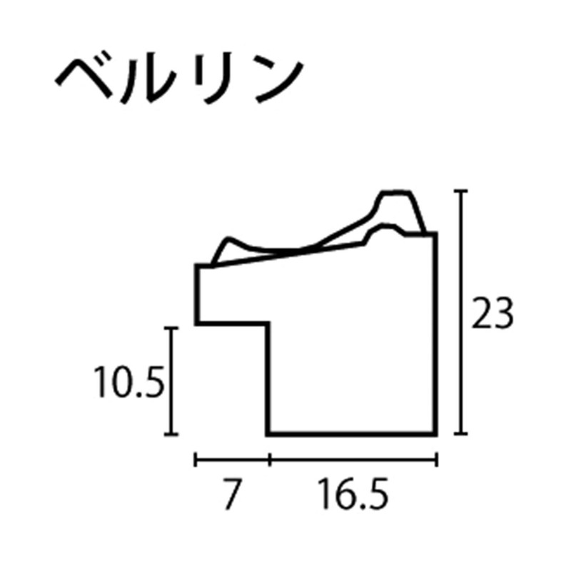 ラーソン・ジュール 額縁 ベルリン A4(内寸299x212mm) シルバー