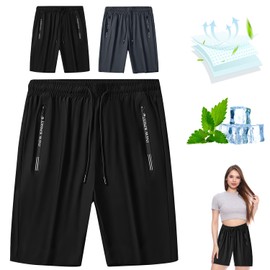 NIUYOU Iced Active Shorts for Women,Airyflex Shorts,Icedactive - Women's Ice Silk Quick Drying Stretch Onavee Short (US, Alpha, Medium, Regular, Short, Black)