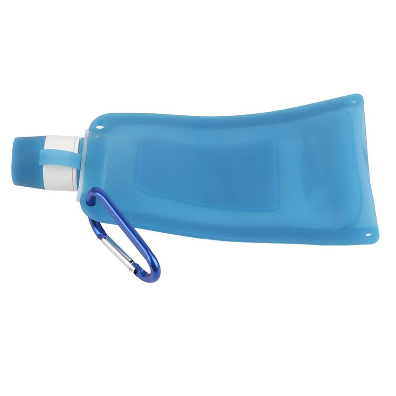 500ml Portable Foldable Water Bottles Collapsible Silicone Water Pouch for
