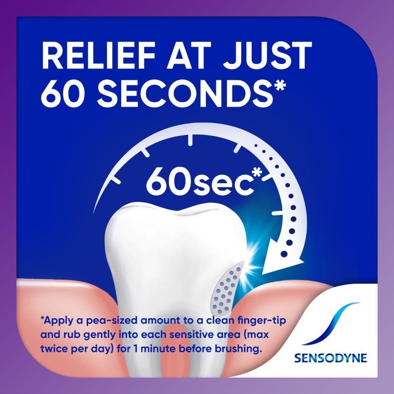 Sensodyne Toothpaste Rapid Relief for Sensitive Teeth 100g