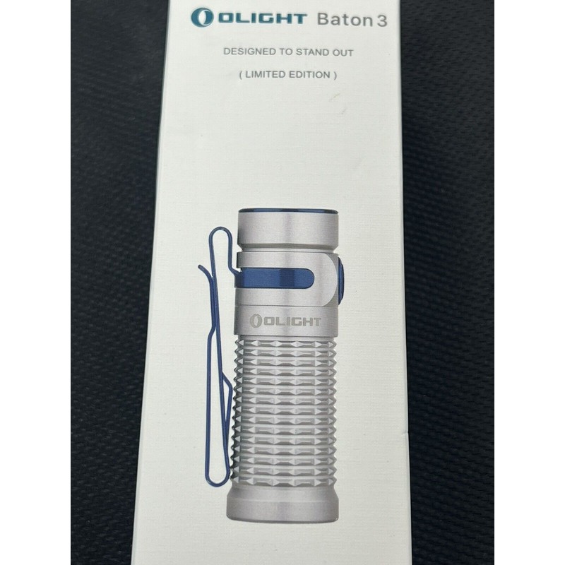 Olight Baton 3 1200 Lumens Handheld Flashlight - Silver BRAND