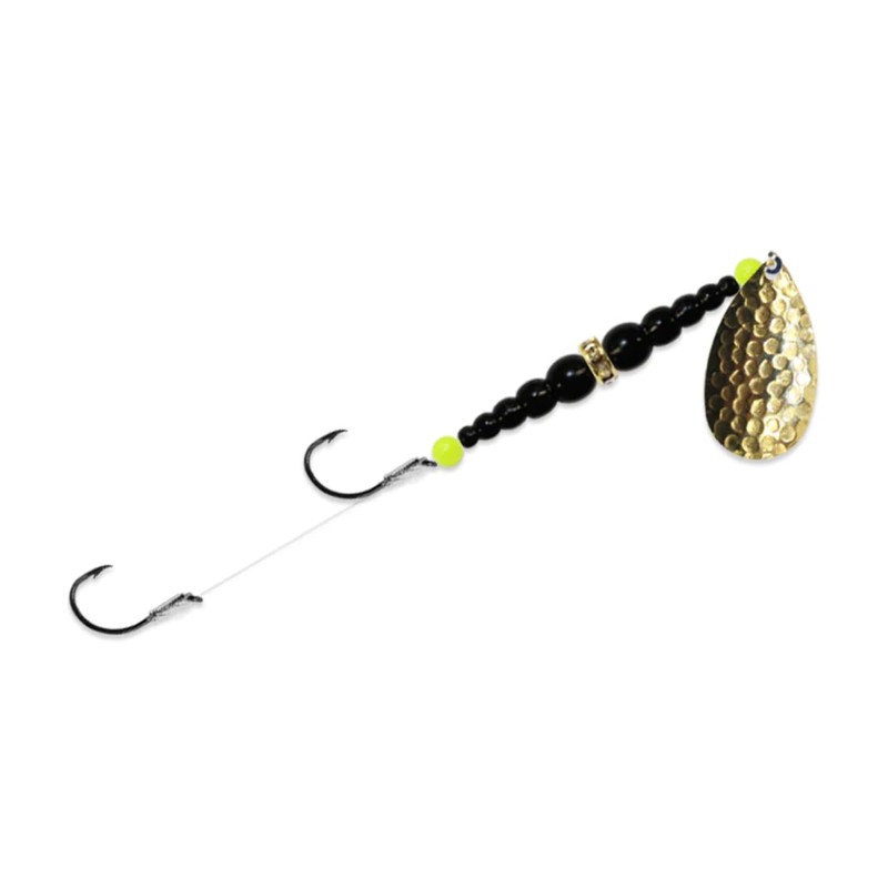 Mack's Lure Double Whammy, Chartreuse FLO Naranja/FLO Chartreuse, Talla 8