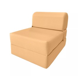 Danfuton Sleeper Chair Folding Foam Beds, Convertible Sofa Mattress 6 x24x70 Peach