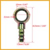 Partuto 6mm ID Hose Barb 12mm Banjo Fuel Line Fitting