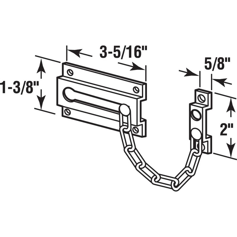 Prime-Line U 9913 Chain Door Guard – Door Chain Lock