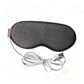 TOVINANNA Usb Steam Eye Mask Heated Blindfold with Hot Compress for Dry Eyes and Relaxing Cover for Travel and Home Use Grey