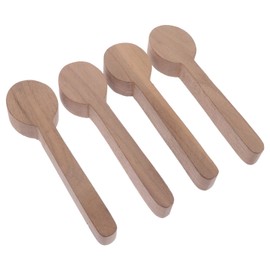 DIY Kits 4pcs Walnut Wood Carving Blank Unfinished Wooden Craft Whittling Kit for Whittler Starter DIY Kits