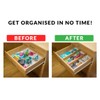 Durawe Company Adjustable Bamboo Drawer Dividers Organizers Expandable (12-16") Kitchen