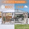 Clear Tarps Heavy Duty Waterproof, 6x10ft Upgraded Edge Heat Fused