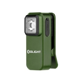 OLIGHT Oclip Right Angle Bike Flashlight 300LM White and Red Light (Green)