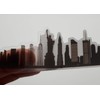 Modern City Building Laptop Macbook Sticker (Black)