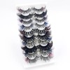 IFLOVEDEKD 10 Pairs Russian Strip Lashes With 5 Colors 25mm