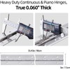 2 Pack Heavy Duty Piano Hinge 36 Inch x 3