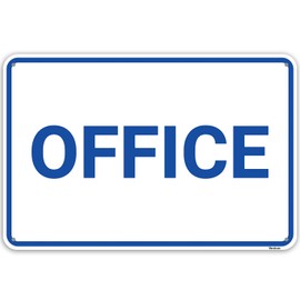 1PC Office Sign, 12 x 8 Inches - Aluminum - Office Door Sign For Business