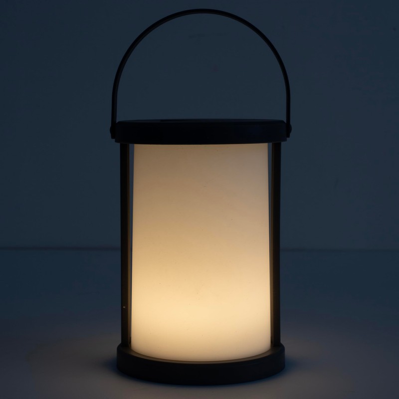 HOME DECO FACTORY, LAO0188, Black Solar Table Lamp, Ecological and