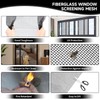 Window Screen Door Repair/Replacement Kit,59" x158" Adjustable Durable Fiberglass Window