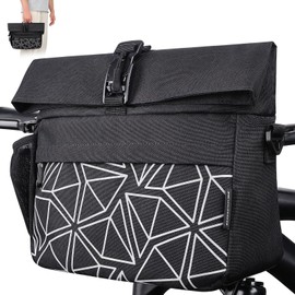 GXCROR Bicycle Handlebar Bag, 9 L, Bicycle Bag, Handlebar Bag, Bicycle Handlebar Bag with Shoulder Strap