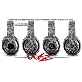 Skin Decal Wrap Compatible with Beats Studio 2 and 3 Wired and Wirelesss Aluminum Foil Skin Only Headphones NOT Included