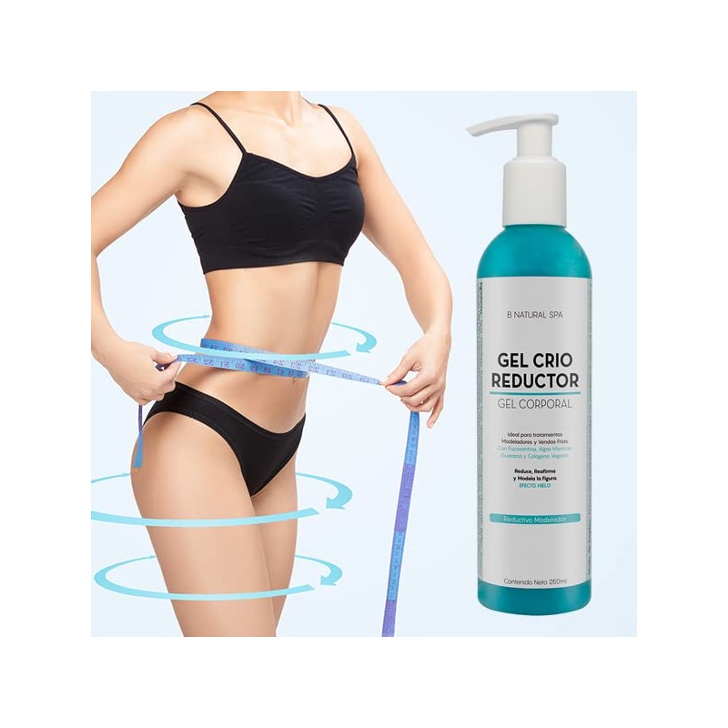 B NATURAL SPA Gel Crio Reductor Estilizante, Masaje, Vendas Fras