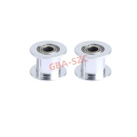 GBA-SZC GT2 Idler Pulley 20 Toothless Bore 5mm for 3D Printer 9mm/10mm Width GT2 Timing Belt. (10pcs)