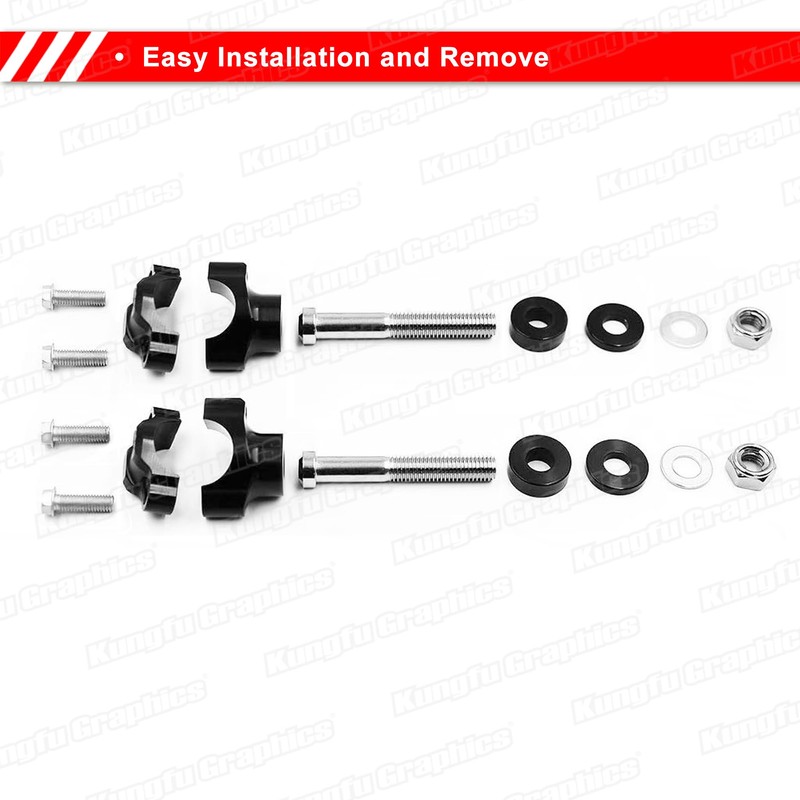 28mm Handlebar Risers Clamps Kit for Dirt Bike Motocross Enduro