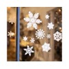 Kaemingk Snowflake Reusable Christmas Window/Craft Stickers - 42 various sizes-