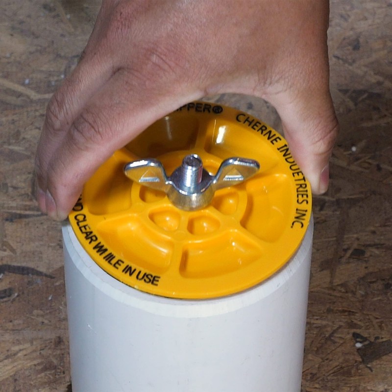 Cherne INDUSTRIES Pipe Plug,Mechanical,Size 4 In 270296, Yellow