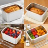 CODOHI 304 Stainless Steel Loaf Bread Pan with Lid, 7.3x4.9x4.3