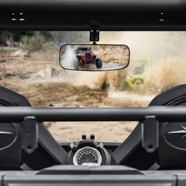 UTV Rear View Mirror, RZR Rearview Mirror for 1.75"-2" Roll Bar Cage Compatible with Polaris RZR 1000 XP Turbo PRO R Kawasaki Mule Honda Pioneer 1000 YXZ 1000 Teryx Can am Maverick X3