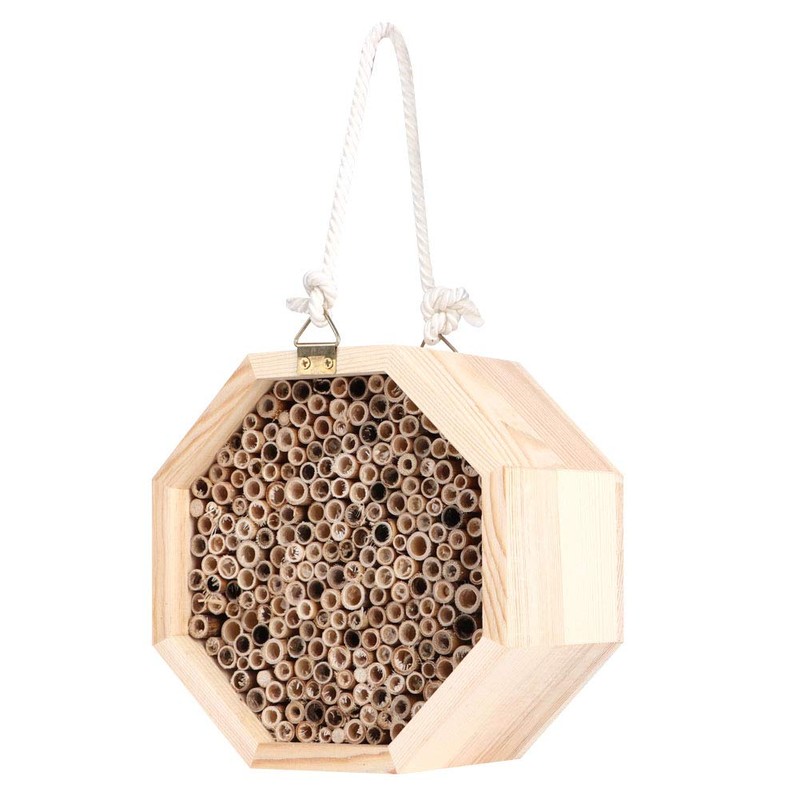 Mason Bee House, Handmade Wooden Bee Hive Bee House Carpenter
