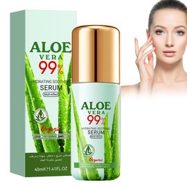 Eazerom 19 Aloe Vera Serum mit Hyaluronsäure für Gesicht,40ml Brightening & Hydrating Facial CREAM for Fine Lines,Anti Aging Serum für alle Hauttypen Geeignet,