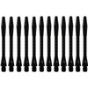 POFET 12Pack Dart Shafts in Black Metal Accessories Harrow Stems