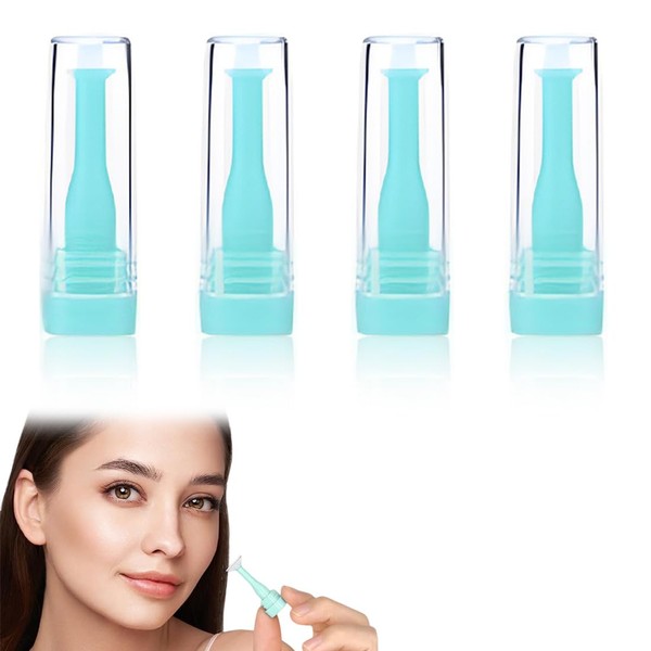 UEAVOID 4 Stück Weiche Kontaktlinsen Entferner, Saugnapf mit Aufbewahrungsetui, Kompatibel