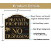 Private Property No Trespassing Sign, CCTV IP Camera Video Surveillance