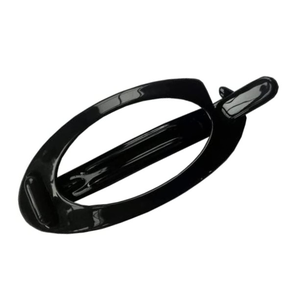 Parcelona French Plain Oval Small Celluloid Set of 2 Metal