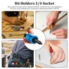 18Pcs 1/4inch Hex Shank Bit Holder - Portable Socket Quick