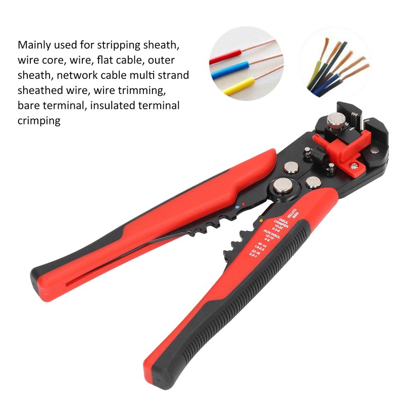 8in Automatic Crimper Plier Wire Cutter Stripping Tool Manual Multifunction