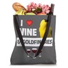 I Love Wine and Goldfinches Bird Watching Camping Drinking Tote