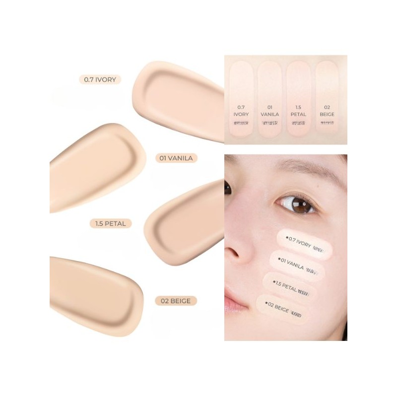 LUNA Hyper Fluid Foundation SPF30 PA++ 17ml, Shade:01 Vanilla