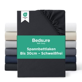 BEDSURE Fitted Sheet with Moisture Control 19-4007TCX 140x200+30 DE