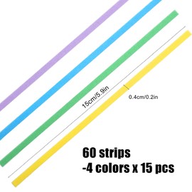 Hpmjz 60 Pcs Dental Polishing Strips Teeth Sanding Grinding Tool Universal Dental Abrasive Strips Teeth Polishing Finishing 4mm x 150mm Finishing Tooth File for Oral Care Cleaning Gloss Contouring