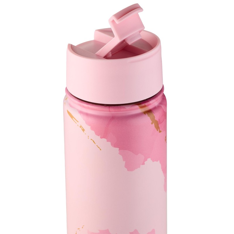 fitvia Pink Power Thermos Flask with Tea Strainer for Cool